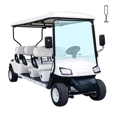 China Cheap Steel Frame 60v Battery 4 Seats Chinese Golf Carts For Golf Club Course for sale