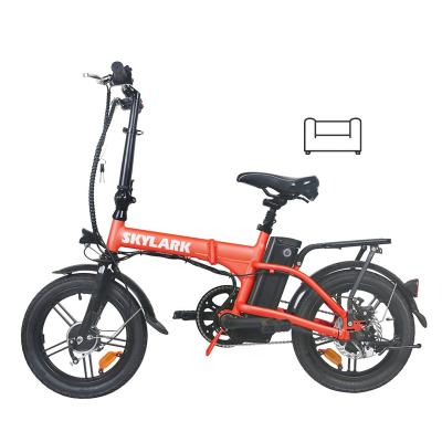 China 2020 New Popular Lightweight Ebike 14 Inch E Bike 48V 8Ah Portable Cheap Battery Folding Electric Bike Bicycle for sale