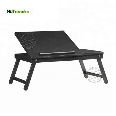 China MDF With Painted Wooden Laptop Bed Portable Cheap Table With Foldable Leg for sale