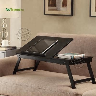 China Foldable Durable Cheap Wooden Laptop Reading Desk With Folding Function for sale