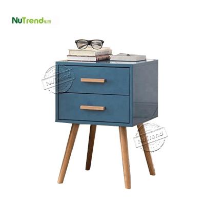 China Contemporary Modern Wooden Bedroom Furniture Stand Bedside Table MDF Nightstand for sale