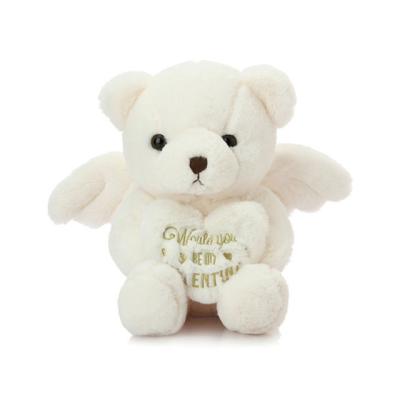 China Lovely Angel Teddy Bear Plush Toy With Wings White Color Plush Toy Bear for sale