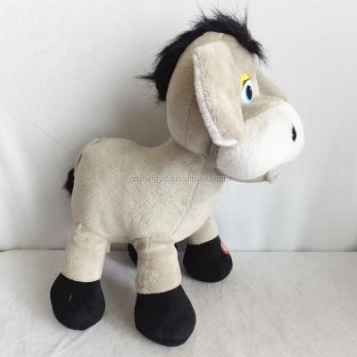 China Custom Promotional Gray Plush Musical Donkey Toy from promotion position for sale