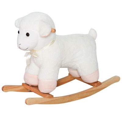 China Ride On Toy Ride On Rocking Sheep Toy Wooden Rocking Horse Plush ride on sheep animal toy for sale