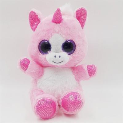 China Pink Unicorn Plush Toy Cute Big Stuffed Animals Eyes Plush Unicorn Stuffed Toy for sale