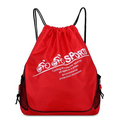 China Custom Waterproof Promotional Cheap Price Football Drawstring Backpack Bag for sale