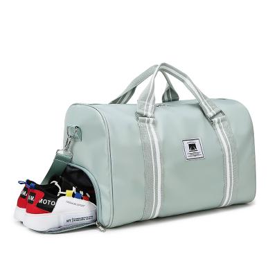 China Fashion Canvas Duffel Bag For Travel Fleece Overnight Weekender Wet And Dry Separate Bag for sale