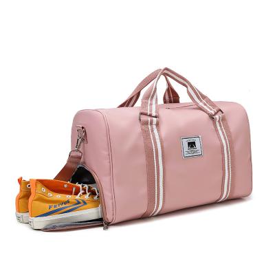 China Fashion Gym Duffle Bag Backpack Sports Fleece Waterproof Travel Bag With Shoe Compartment for sale