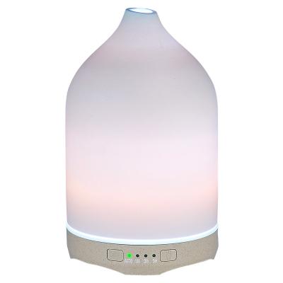 China Hotel Wholesale 250ml Large Capacity White Ceramic Ultrasonic Aromatherapy Humidifier Essential Oil Diffuser for sale