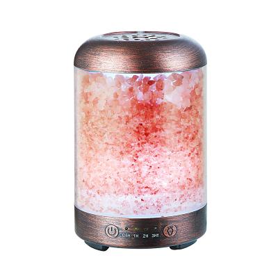 China Wholesale 100ml Mini Salt Stone Ultrasonic Led Light RV Colorful Essential Oil Humidifier for sale