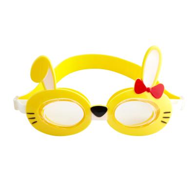 China Rabbits Ear Protection Cute UV Protection Anti Fog Swimming Goggles Silicone Waterproof Cute With Earplugs for sale