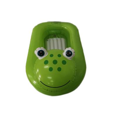 China Portable Eco-friendly PVC Frog Toddler Bathtub Baby Inflatable Bathtub for sale