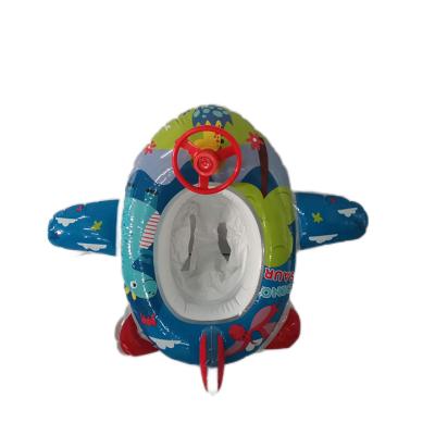 China Child Flat Shape Seat Floating Ring With Steering Wheel Infant Swimming Ring for sale