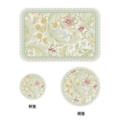 China Environmentally Sustainable Waterproof PU Place Mats And Coaster for sale