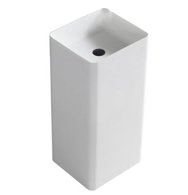 China Eco-friendly Bathroom Hand Wash Basin with Solid Surface Material and Customized Size for sale