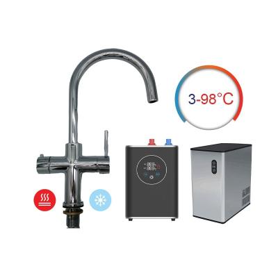 China Convenient 5 in 1 Kitchen Filtration Taps and Faucets with Water Boiling Machine Set for sale