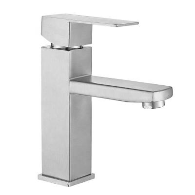 China Single Hole Stainless Steel Bathroom Faucet by LIZHEN for strong cleaning and filtering for sale