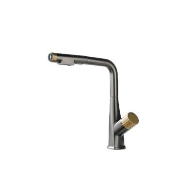 China Lizhen-Hwa.Con Pull Out Kitchen Filtered Faucet Dual Sprayer Water Tap Sink 3-way Filter Mixer Tap for Water for sale