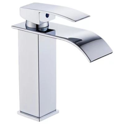 China Contemporary Style Bath Waterfall Basin Faucet Single Handle Tap for Bathroom Sink for sale