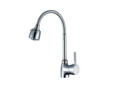 China Modern 2 Function Pull Down Kitchen Faucet with Ceramic Valve Core and Brass Material for sale