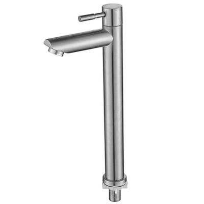 China Single Handle Controls Cold Water Wall Mounted Kitchen Faucet with Universal Mount for sale