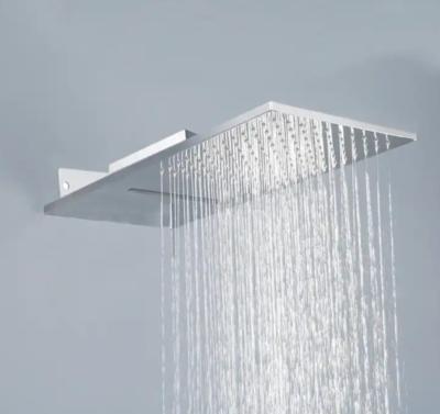 China Bathroom Faucet Accessories Concealed Ceiling Rainfall Panel Square Shower Mixer Head for sale