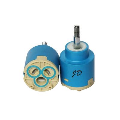 China 35mm Joystick Hotel Faucet Cartridge with Low Torque and Double Seal in Blue Housing for sale