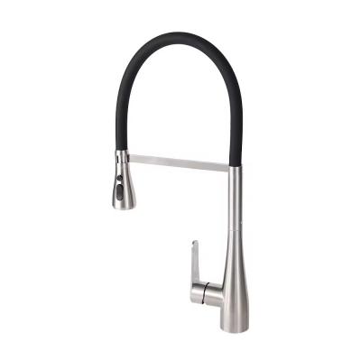 China 304 Satianlsee Steel Kitchen Sink Faucet Classic Hot and Water Mixer for Family Hotel for sale