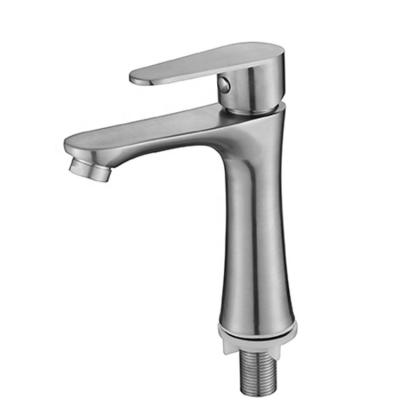 China 304 Stainless Steel Single Hole Tap Kitchen Mixer Faucet for Lizhen Sanitary Ware for sale