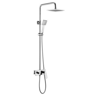 China Hotel Bathroom Rain Shower with Brass Valve Core Material and Handheld Shower System for sale