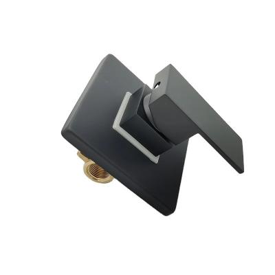 China Wall Mounted Shower Control Angle Valves for Modern Bathroom Rainfall Shower in Black for sale