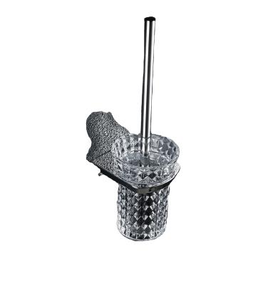 China Stainless Steel Bathroom Toilet Brush Holder Set with Modern Design Wall Mounted for sale