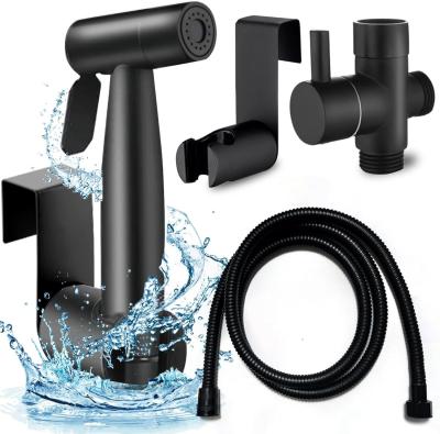 China Adjustable Jet Spray Handheld Bidet Sprayer for Bathroom Brass T-Valve Rainfull Function for sale