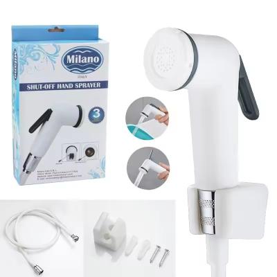 China Convenient Modern ABS Plastic Shattaf Travel Portable Bidet Sprayer Set for Versatile for sale