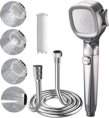 China Bathroom Wash Lizhen Haw-vic- Sifang Four Stage Household Booster Filter Handheld Shower for sale