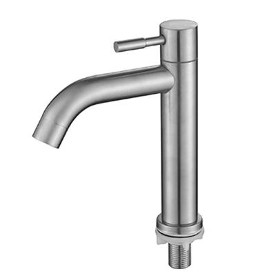 China 304 Stainless Steel Basin Mixer Tap Single Handle Thermostatic Hot and Cold Bathroom Faucet for sale