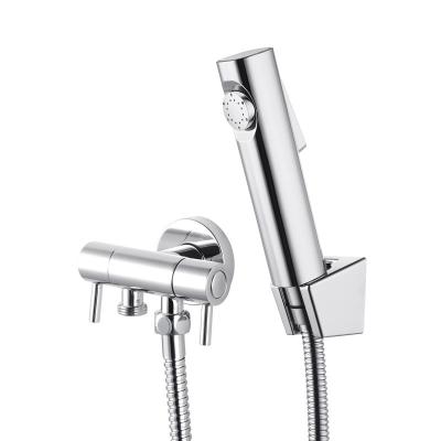 China 2024 Silver Toilet Bidet Spray With Cistern Kit Shattaf Handheld Shower Head Hose Design for sale