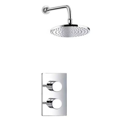 China Bathroom Thermostatic Concealed Shower Set with Brushed Nickel Shower Mixer for sale