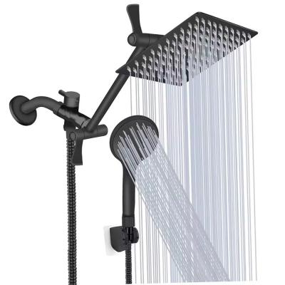 China 10 12 Inch High Pressure Rain Shower Head Combo with Adjustable Extension Arm and Handheld for sale