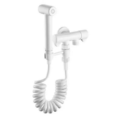 China Modern Design Style 2024 Lizhen Handheld Brass Bidet Sprayer Set for White Color Bathroom for sale