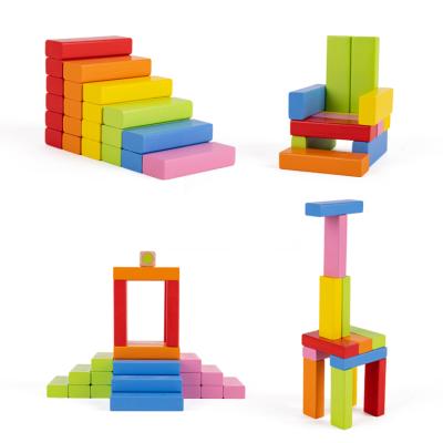 China DIY TOY Hot Sale Factory Direct Domino Game Children Model Toy Construction Colorful Blocks Toy for sale