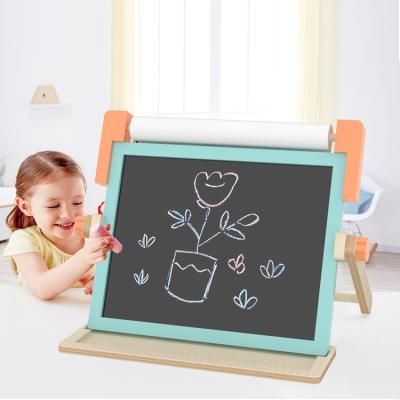 China Wholesale Top Wooden Easels Table Easel Painting Stand Double Sided 4-in-1 Easel Easy For Kids Fold And Carry Chalk Board Sublimation for sale