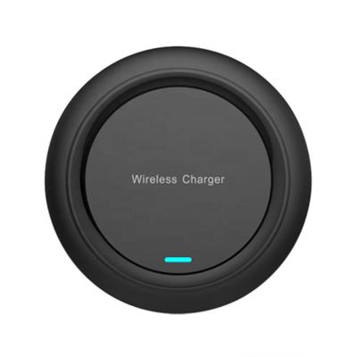 China Wholesale Price Manufacturer OEM Protable Pad Wireless Charger Mini Desk Magnetic Induction Qi Fast Universal Desktop Phone Transmitter Charge for sale