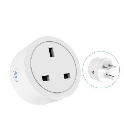 China Residential/Multi-Purpose UK Plug Controlled Mini Remote Control Portable Automation Wifi Outlet Smart Outlet Electric Home Timer Socket for sale