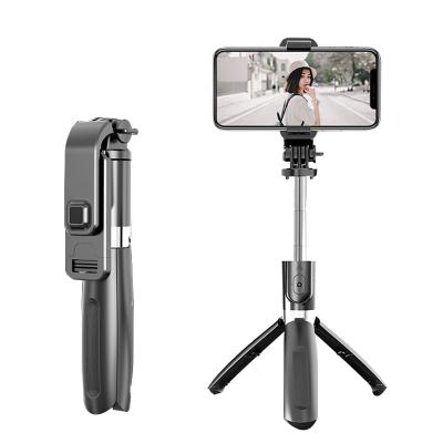 China Universal Phone Tripod Stand L02 Selfie Stick Monopod BT Tripod with Wireless Remote Shutter for Smartphone Camera for sale