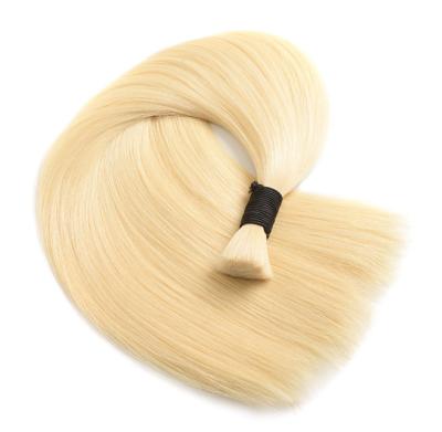 China High Quality Brazilian Hair Bulk Wave 11A Grade 613 Color Natural Blonde Brazilian Hair for sale