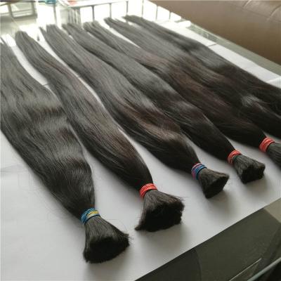 China Natural Wave Unwefted Bulk Virgin Hair For Braiding No Process Hair for sale