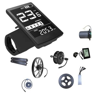 China 5pin Electric Bicycle Kit Lcd Display Ebike CA02 (UART) Drive 24v 36v 48v Black Wire CA02 (uart) Mid for sale