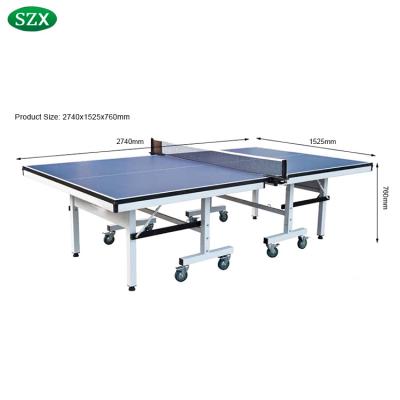 China SZX Standard Size Professional Indoor Indoor Table Tennis Table for sale