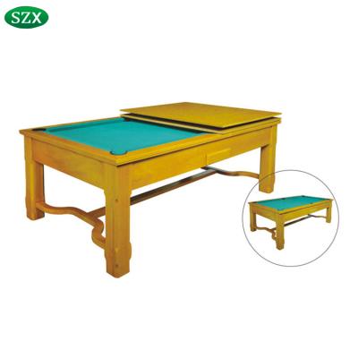 China Indoor Sports Game Table SZX 2 in1 7ft Indoor Multi Function Game Table, Hot Selling Billiard Table and Dining Table for sale